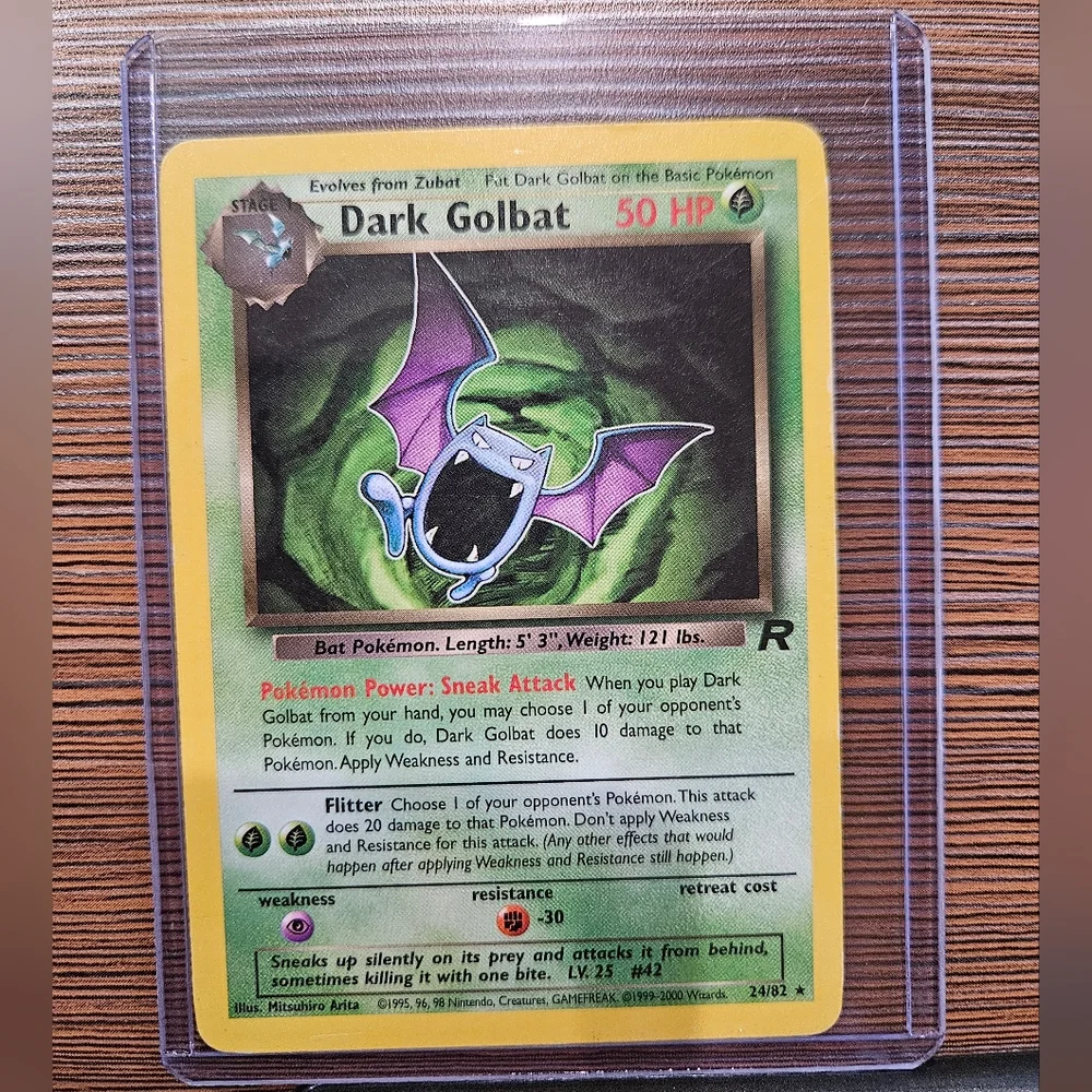 Pokemon Dark Golbat 24/82 Rocket Card